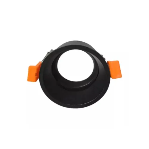 Spot Hub Micro Borda Recuado Redondo Mr11 FIXO Preto Luminatti