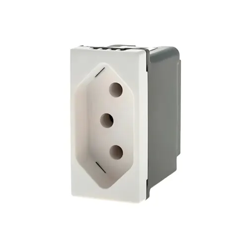 Modulo Tomada 2P+T 20A 250V B. Parafuso Branco Pial Plus + Legrand