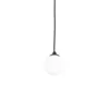 Pendente Glob 1xG9 Ø80X80X100Mm Canopla Ø110X15Mm Pt Pt Fc 1Pt Usina