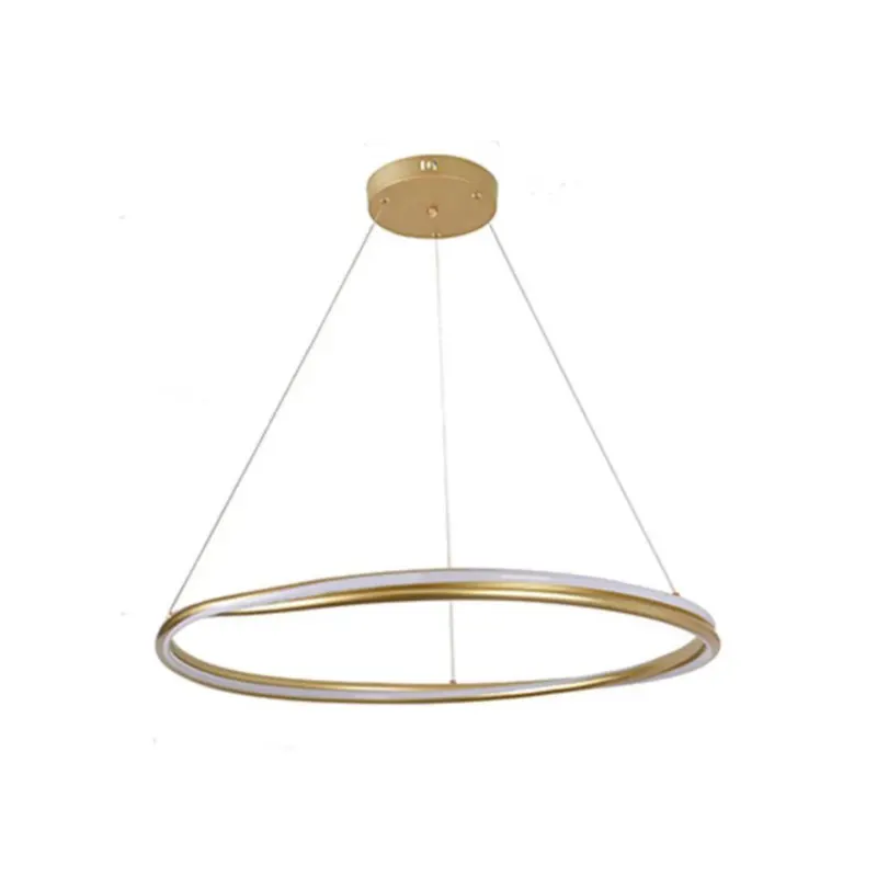 Pendente Led Euni 80Cm 75W 3000K Dourado Fosco Nordecor