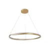 Pendente Led Euni 80Cm 75W 3000K Dourado Fosco Nordecor