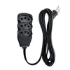 Extensao 3 Tomadas Slim Tripolar Preto 10m Force line*