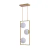 Pendente Ibba RET 3xE27 15CM Dourado Nordecor