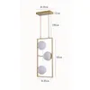 Pendente Ibba RET 3xE27 15CM Dourado Nordecor