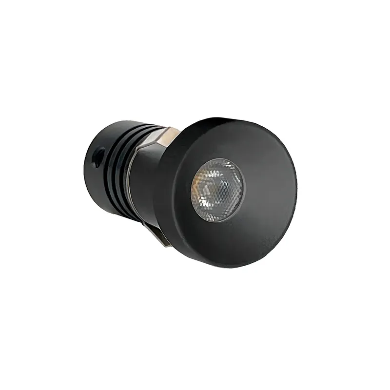 Mini Spot Led Auko Lai Redondo Embutir 1W 3000K Irc90 Preto Nordecor
