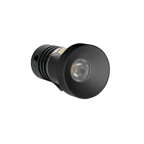Mini Spot Led Auko Lai Redondo Embutir 1W 3000K Irc90 Preto Nordecor