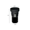 Mini Spot Led Auko Lai Redondo Embutir 1W 3000K Irc90 Preto Nordecor