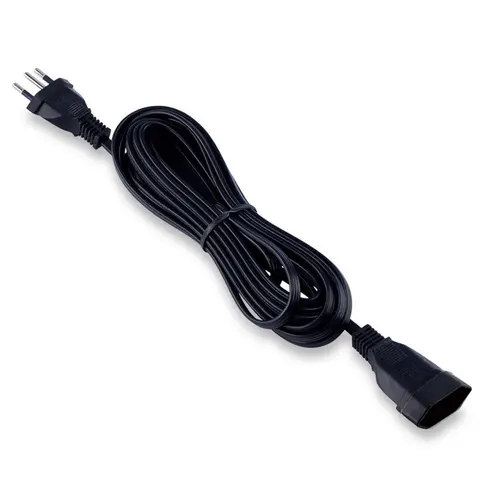Cordao Prolongador Tripolar 5M Preto Force Line*