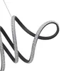 Pendente Led Lire CristalL 58W 3000K Preto Nordecor