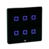 Interruptor Inteligente Smart Home 4 Teclas Touch Wi-Fi + Rf 4X4 Preto Weg Home