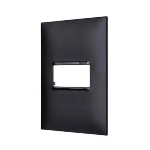 Placa 1 Posto 4x2 Preto Pial Plus + Legrand