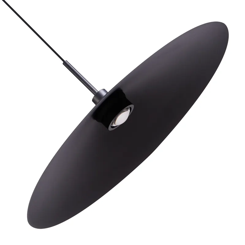 Pendente Led Kale Dre 38Cm 10W 3000K Preto Nordecor