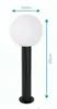 Luminaria Oasis 53cm 6W 3000K 600LM Bivolt Gaya