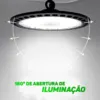 Luminaria Led Ufo 6500K 150W Bivolt 34x15 Preto Nordecor