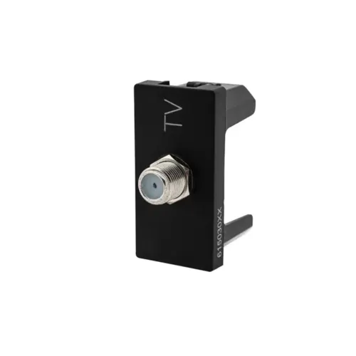 Modulo Tomada Antena Tipo F 1 Preto Pial Plus + Legrand