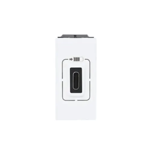 Modulo Carregador USB Simples 3A 15W Branco Arteor