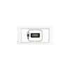 Modulo Carregador USB Simples 3A 15W Branco Arteor