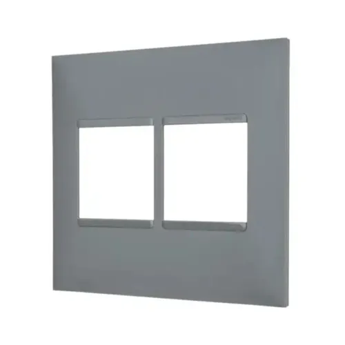 Placa 2+2 Postos 4x4 Cinza Pial Plus + Legrand