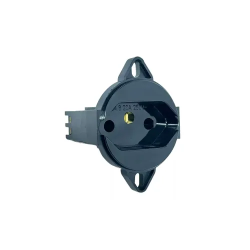 Tomada Klin Red Piso 2P+T 10A / 250V Preto Weg