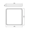 Plafon Mileto Ø490X50Mm Led 48W 3000K 3052Lm Bivolt Cp-M Usina