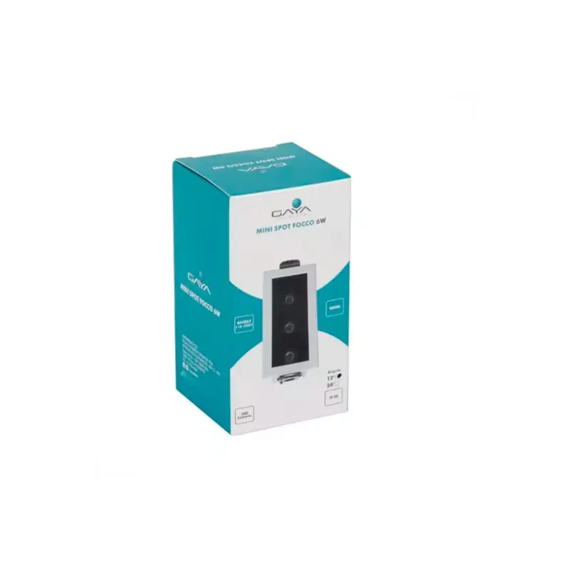Mini Spot Focco Angulo 12° Branco E Preto 4000K 6W Gaya