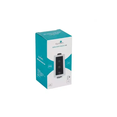 Mini Spot Focco Angulo 12° Branco E Preto 4000K 6W Gaya