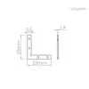 Kit De Uniao L Para Perfis Archi 16mm STH21977 Stella