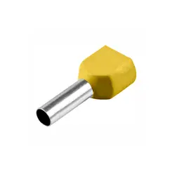 Terminal Pre Isolado Tubular Ilhos Duplo 6mm Intelli