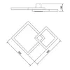 Plafon Arandela Mira Slim 540X550X135 Mm Led 57,4W 3030Lm 3000K Bivolt Bt Bt Usina