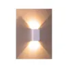 Arandela Led Boreal La-125 2 Fachos 4W 3000K Bivolt BRANCA Aberto/Aberto Led Art