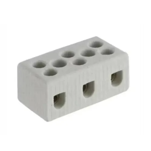 Conector De Porcelana Tripolar 10mm Foxlux