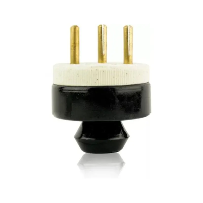 Pino Polarizado De Porcelana 30A 3 Polos Preto Foxlux