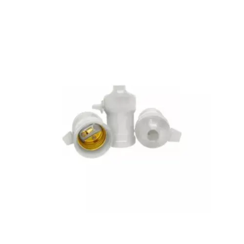 Bocal Pendente com Chave Plastico Branco Foxlux