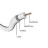 Cabo Coaxial CFTV Bipolar 80% 100mts Foxlux