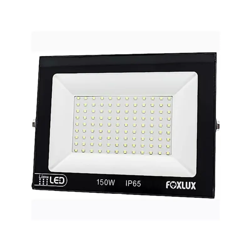 Refletor Led 150W 6500K IP65 Bivolt Preto Foxlux