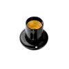 Bocal Termoplastico Fixo de Teto Preto Foxlux