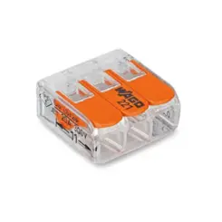 Conector Emenda 3 Polos 4mm 221 Wago