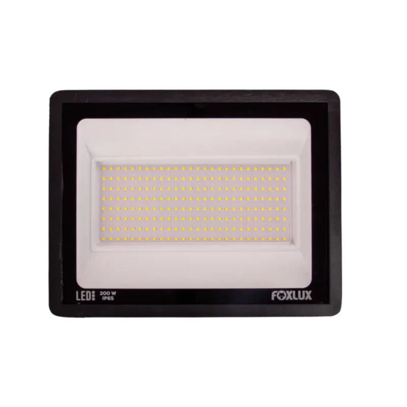 Refletor Led 200W 6500K IP65 Bivolt Preto Foxlux