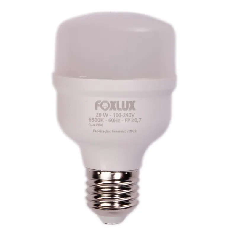 Lampada Led Alta Potencia 20W 6500K E27 Bivolt Foxlux