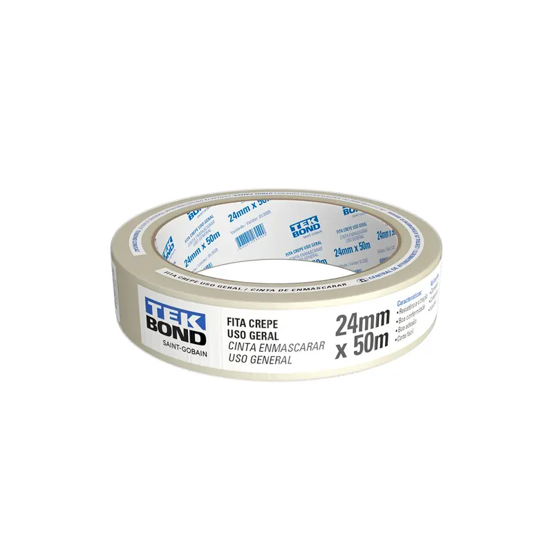 Fita Crepe 24mmX50m Tekbond
