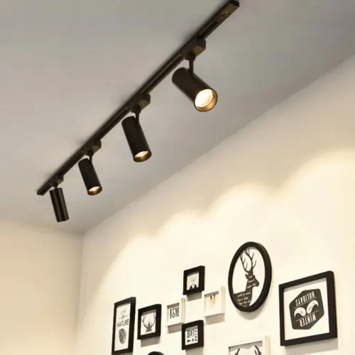 Spot Led Para Trilho 7w 6500k Preto Bivolt Foxlux