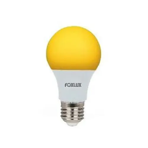Lampada Led Bulbo 7W Amarela E27 Bivolt Foxlux