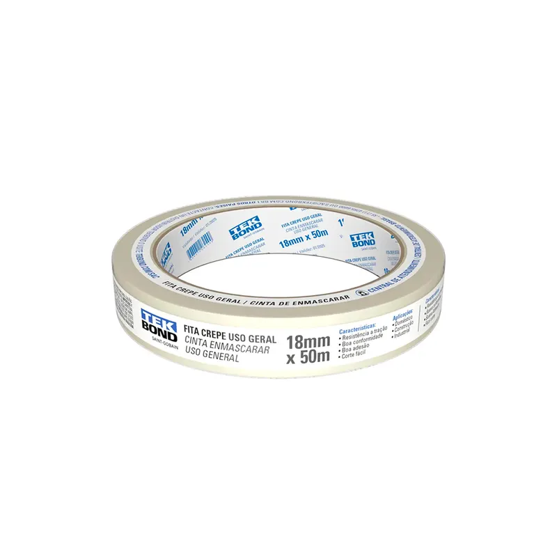 Fita Crepe 18mmX50m Tekbond