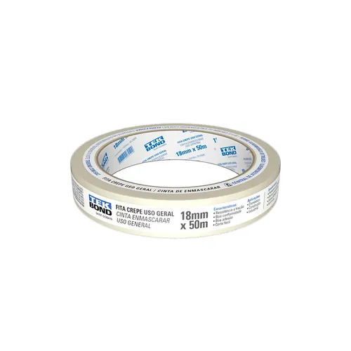 Fita Crepe 18mmX50m Tekbond