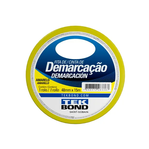 Fita De Demarcacao 48mmX15m Amarela Tekbond