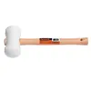 Martelo de Borracha Branco 40mm Com Cabo de Madeira Famastil