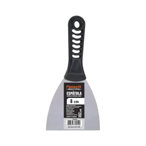 Espatula 8Cm Aco Cabo Plastico Famastil