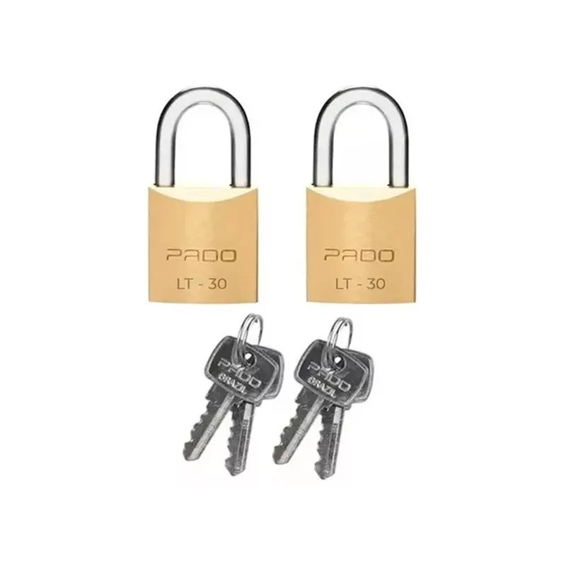 Cadeado SM 2 Latao 30mm C/ 4 Chaves Pado