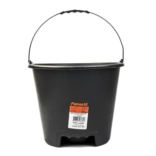 Balde Plastico Reforcado 12L Com Pega Mao Famastil