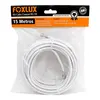 Cabo Coaxial Branco RG59 67% 15mts Foxlux